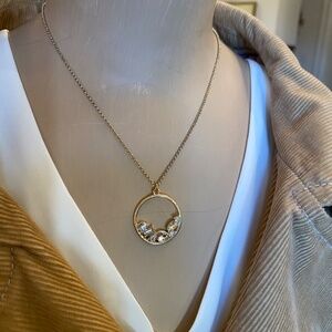 LOFT Costume Faux Gold Necklace with Bling